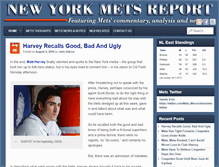 Tablet Screenshot of newyorkmetsreport.com